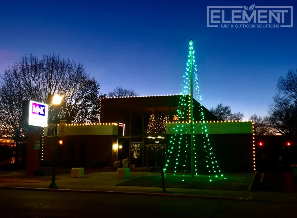 Element Turf & Outdoor Solutions - Moro IL Holiday Lighting service for homes and businesses