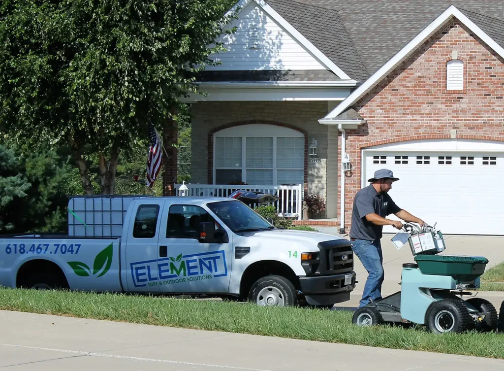 Element Turf & Outdoor Solutions - Lawn fertilization treatments performed in Glen Carbon, IL.